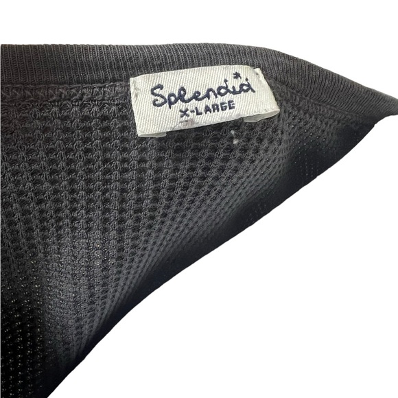 Splendid 100percent cotton waffle weave si style top animal print size Xlarge - Picture 5 of 7